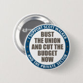 Badge Rond 5 Cm Support Scott Walker (Devant & derrière)