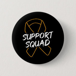 Badge Rond 5 Cm Support Squad Leukemia Cancer Leukemia Aware R
