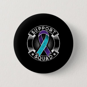 Badge Rond 5 Cm Support Squad Ribbon Suicide Prevention
