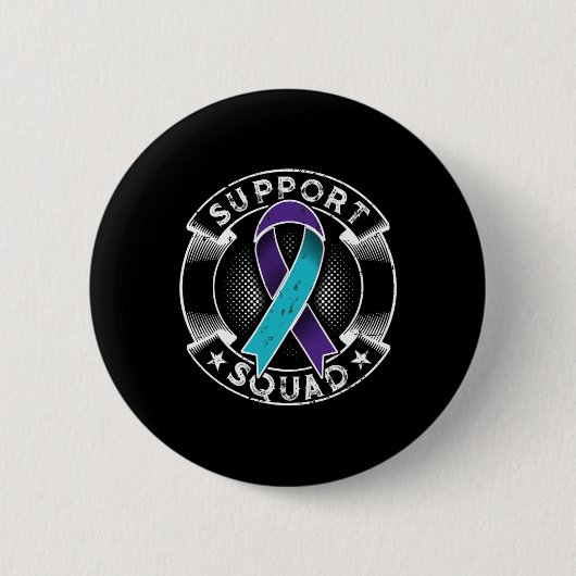 Badge Rond 5 Cm Support Squad Ribbon Suicide Prevention (Devant)