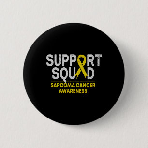 Badge Rond 5 Cm Support Squad Sarcoma Cancer Awareness Yellow Ribb