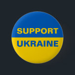 Badge Rond 5 Cm Support Ukraine Ukrainian Flag<br><div class="desc">Support Ukraine Ukrainian Flag</div>
