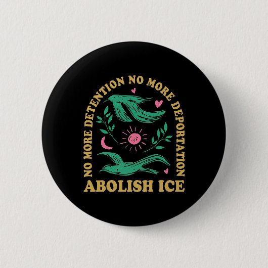 Badge Rond 5 Cm Supprimer La Manifestation Rétro Sur La Glace Et R (Devant)