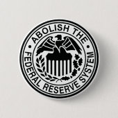 Badge Rond 5 Cm Supprimez Federal Reserve (Devant)