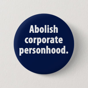Badge Rond 5 Cm Supprimez le bouton d'entreprise de Personhood
