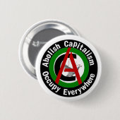 Badge Rond 5 Cm Supprimez le capitalisme occupent partout (Devant & derrière)