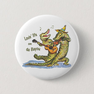 Badge Rond 5 Cm Sur le bayou du DA