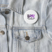Badge Rond 5 Cm Surconscience de surdosage Peace Love Cure (En situation)