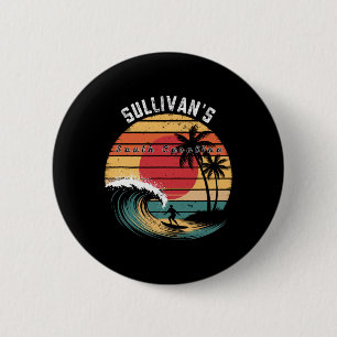 Badge Rond 5 Cm Surf de Sullivan en Caroline du Sud