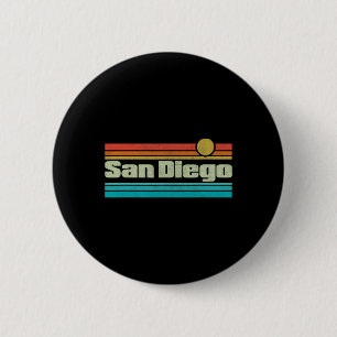 Badge Rond 5 Cm Surf des années 70 80 Californie Ca San Diego