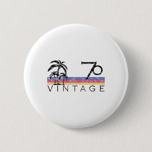 Badge Rond 5 Cm Surf vintage 1970 Coucher de soleil sur l'océan Pa