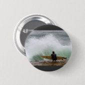 Badge Rond 5 Cm Surfer de surfer (Devant & derrière)