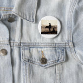 Badge Rond 5 Cm surfer la coupure (En situation)