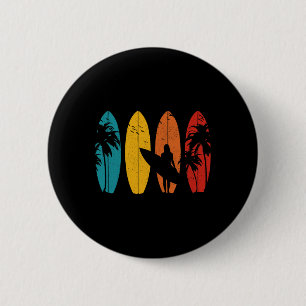 Badge Rond 5 Cm Surfeur Planche De Surf Vintage Surf Surf Surf