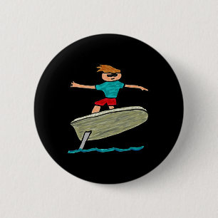 Badge Rond 5 Cm Surfing Efoil