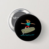 Badge Rond 5 Cm Surfing Efoil (Devant & derrière)