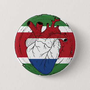 Badge Rond 5 Cm Surinamais Surinam Koningsdag Néerlandais Pays-Bas