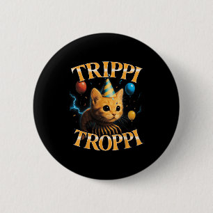 Badge Rond 5 Cm Surreal Italian Brainrot mème voyage Trop drôle Bi