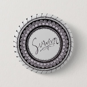 Badge Rond 5 Cm Survivant
