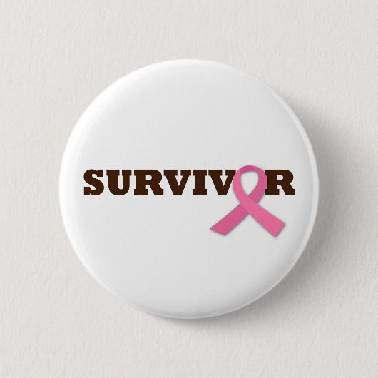 Badge Rond 5 Cm Survivant (Devant)