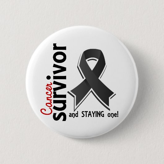 Badge Rond 5 Cm Survivant 19 de cancer de la peau (Devant)
