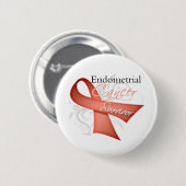 Badge Rond 5 Cm Survivant - Cancer de l'intestin (Devant & derrière)
