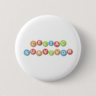 Badge Rond 5 Cm Survivant coeliaque