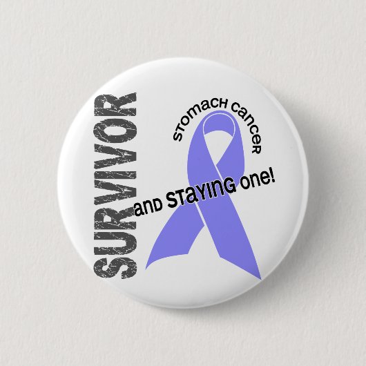 Badge Rond 5 Cm Survivant de cancer de l'estomac (Devant)
