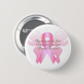 Badge Rond 5 Cm Survivant de cancer du sein (Devant & derrière)