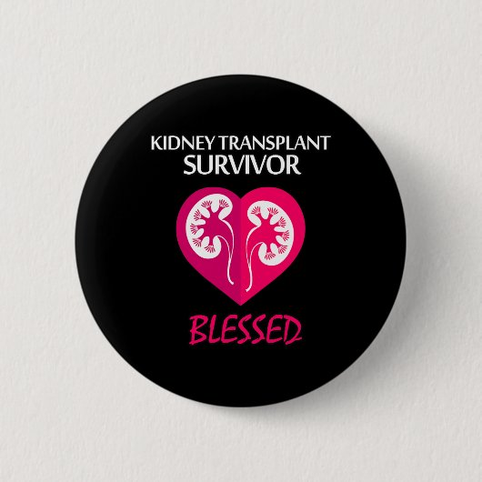 Badge Rond 5 Cm Survivant de la transplantation de maladie (Devant)