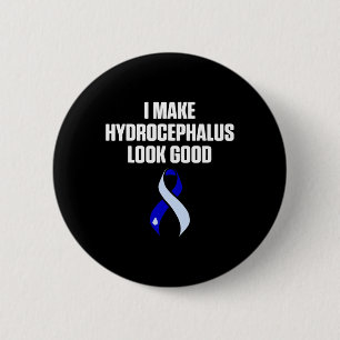 Badge Rond 5 Cm Survivant de l'hydrocéphalie Regardez bien Guerrie