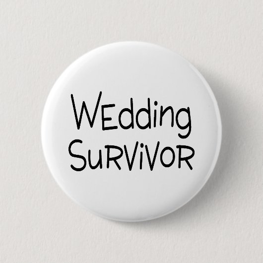Badge Rond 5 Cm Survivant de mariage (Devant)