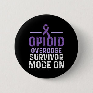 Badge Rond 5 Cm Survivant du guerrier de sensibilisation à la surd