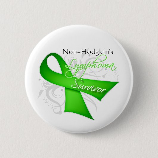 Badge Rond 5 Cm Survivant - Lymphome de non-Hodgkin (Devant)