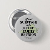 Badge Rond 5 Cm Survivant officiel (vert) (Devant & derrière)