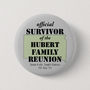 Badge Rond 5 Cm Survivant officiel (vert)
