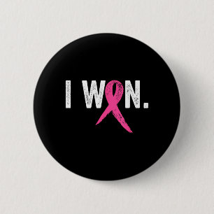 Badge Rond 5 Cm Survivante du cancer du sein a gagné la sensibilis