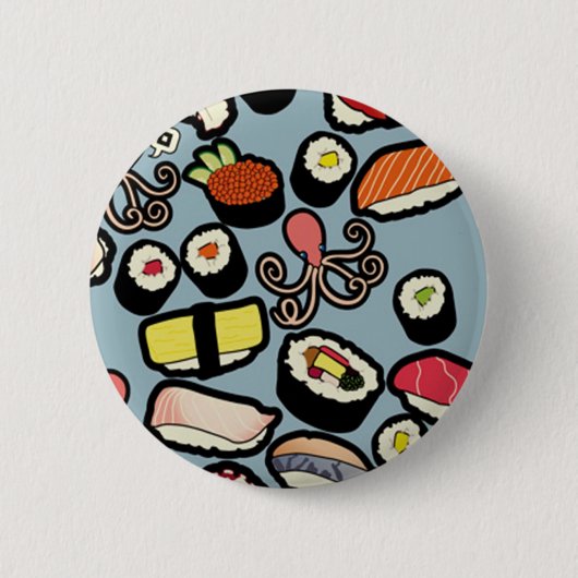 Badge Rond 5 Cm Sushi (Devant)