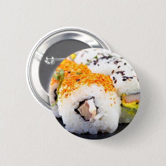 Badge Rond 5 Cm Sushi (Devant & derrière)