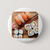 Badge Rond 5 Cm Sushi (Devant)