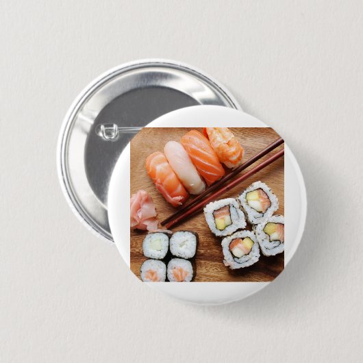 Badge Rond 5 Cm Sushi (Devant & derrière)