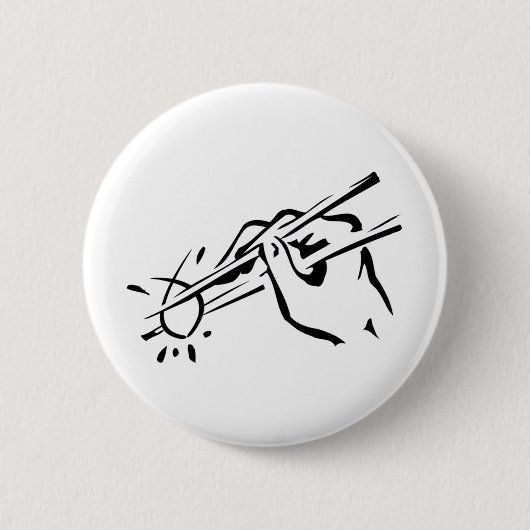 Badge Rond 5 Cm Sushi athées ! (ichthys) (Devant)