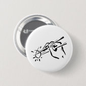 Badge Rond 5 Cm Sushi athées ! (ichthys) (Devant & derrière)