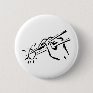 Badge Rond 5 Cm Sushi athées ! (ichthys)