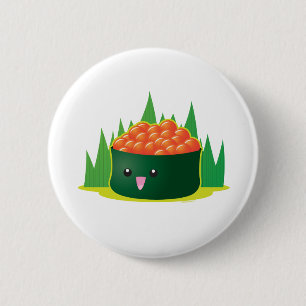 Badge Rond 5 Cm Sushi d'Ikura
