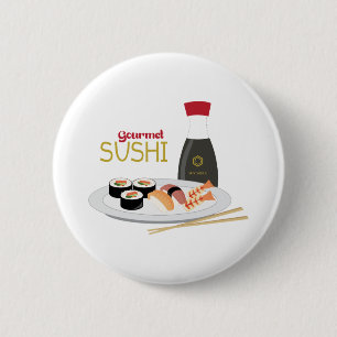 Badge Rond 5 Cm Sushi gastronomes