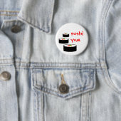 Badge Rond 5 Cm Sushi Yum (En situation)