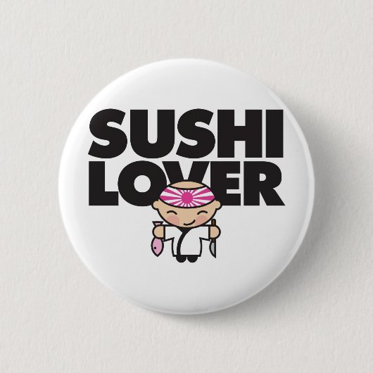 Badge Rond 5 Cm sushilover (Devant)