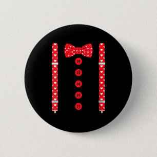 Badge Rond 5 Cm Suspentes à nœud papillon Cœurs drôles pour femmes