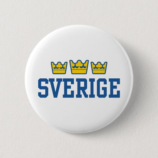 Badge Rond 5 Cm Sverige (Devant)